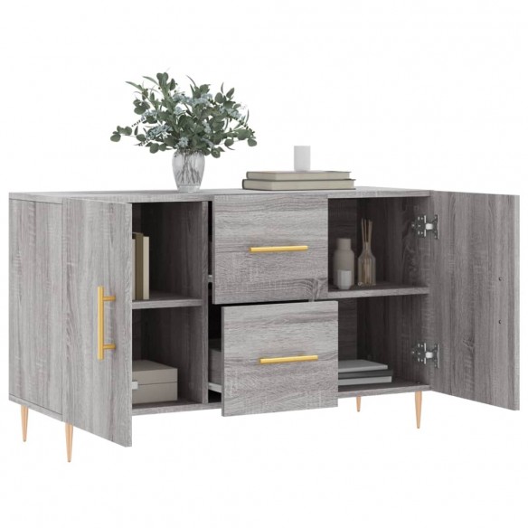 Buffet sonoma gris 100x36x60 cm bois d'ingénierie