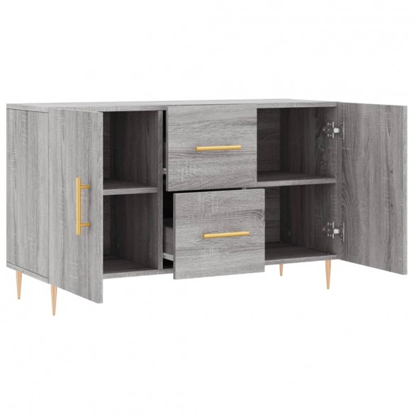 Buffet sonoma gris 100x36x60 cm bois d'ingénierie