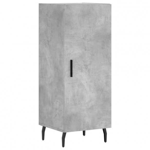 Buffet haut Gris béton 34,5x34x180 cm Bois d'ingénierie