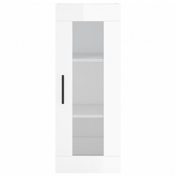 Armoire murale blanc brillant 34,5x34x90 cm