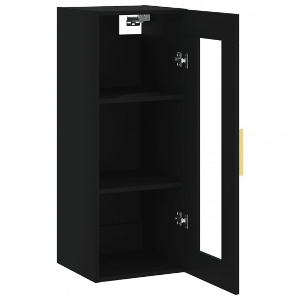 Armoire murale noir 34,5x34x90 cm