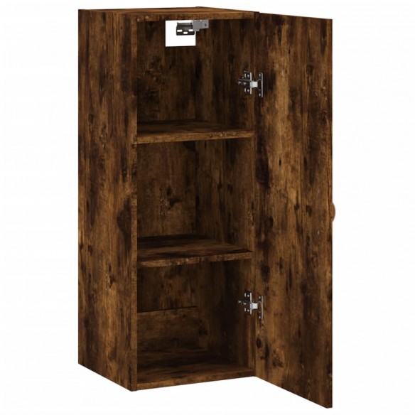 Armoire murale chêne fumé 34,5x34x90 cm