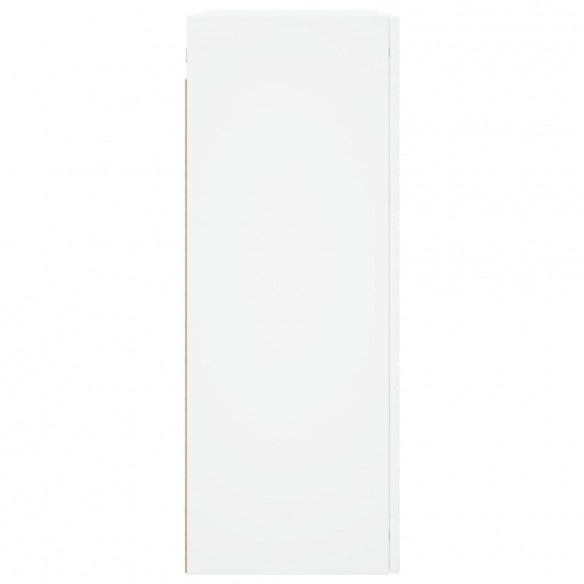 Armoires murales 2 pcs blanc bois d'ingénierie