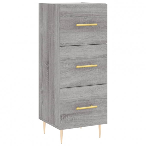 Buffet haut Sonoma gris 34,5x34x180 cm Bois d'ingénierie