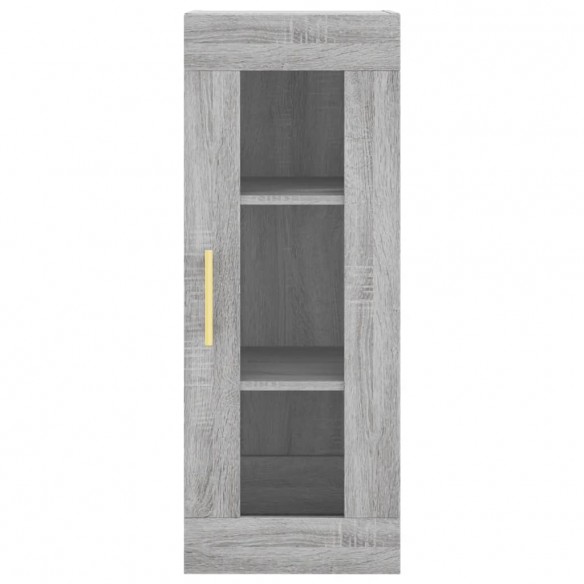 Buffet haut Sonoma gris 34,5x34x180 cm Bois d'ingénierie