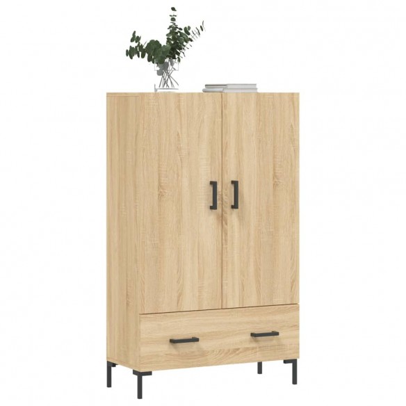 Buffet haut chêne sonoma 69,5x31x115 cm bois d'ingénierie