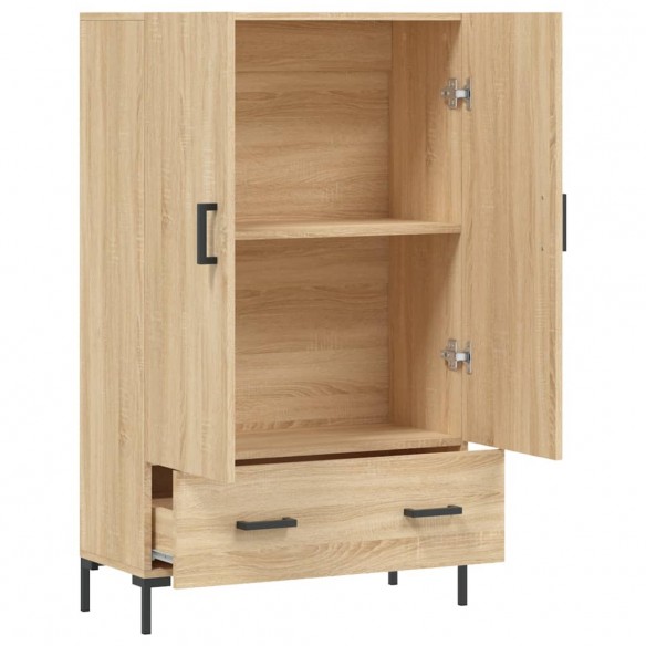 Buffet haut chêne sonoma 69,5x31x115 cm bois d'ingénierie