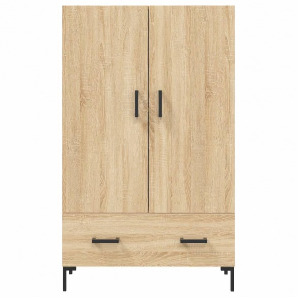 Buffet haut chêne sonoma 69,5x31x115 cm bois d'ingénierie