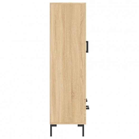 Buffet haut chêne sonoma 69,5x31x115 cm bois d'ingénierie