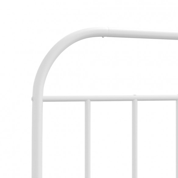 Tête de lit métal blanc 120 cm