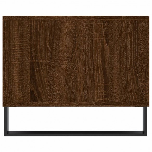 Table basse chêne marron 102x50x40 cm bois d'ingénierie