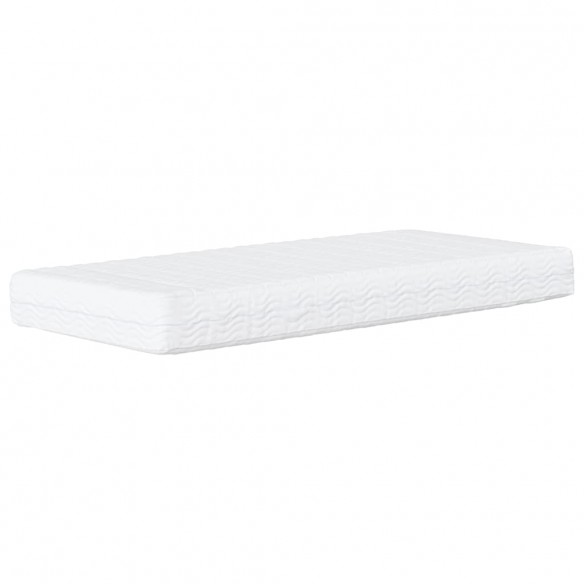 Lit de jour avec matelas jaune 80x200 cm velours