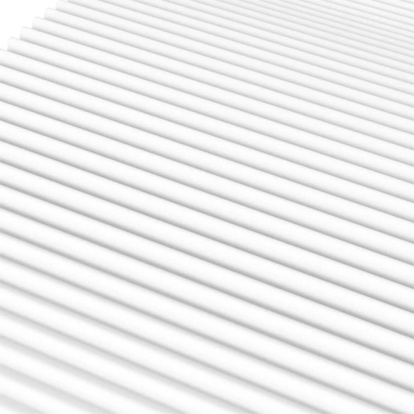 Matelas en mousse blanc 100x200 cm dureté H2 H3