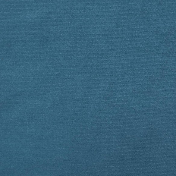 Lit de jour avec matelas bleu 100x200 cm velours