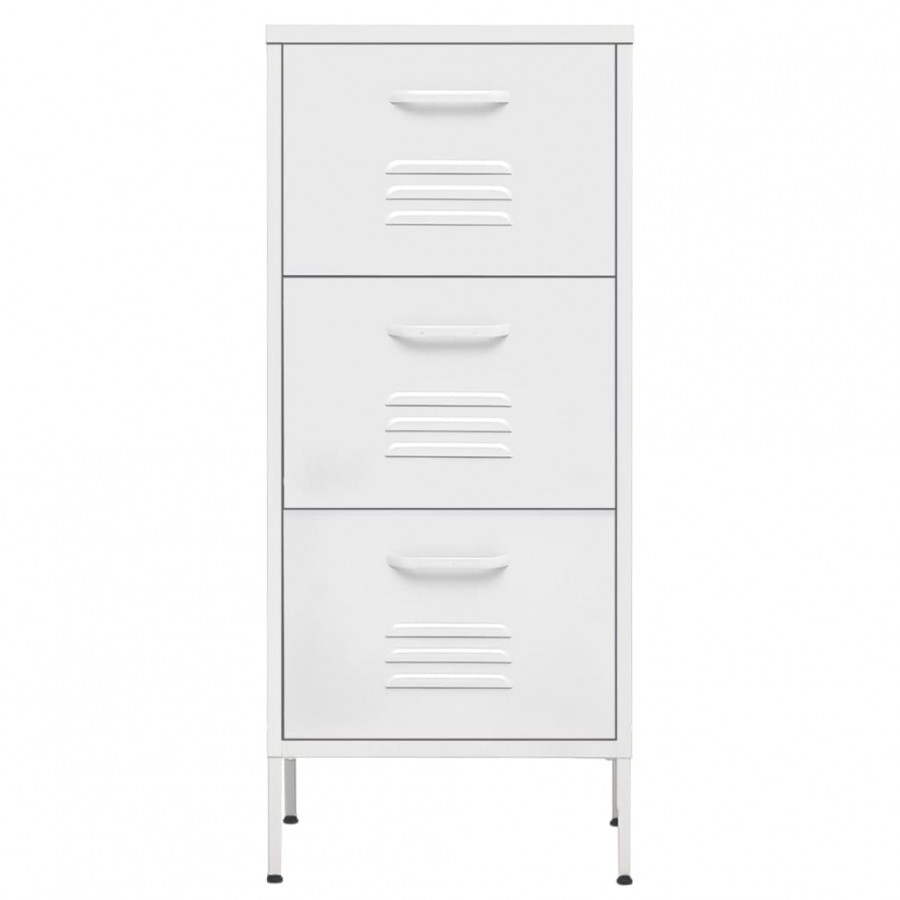 Armoire de rangement Blanc 42,5x35x101,5 cm Acier