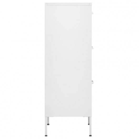 Armoire de rangement Blanc 42,5x35x101,5 cm Acier