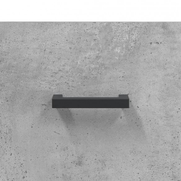 Table basse gris béton 102x50x40 cm bois d'ingénierie