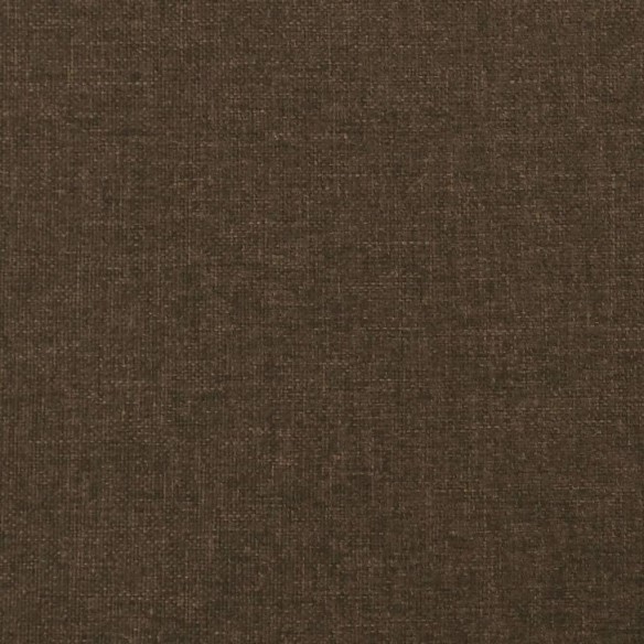 Cadre de lit avec tête de lit Marron foncé 140x190 cm Tissu