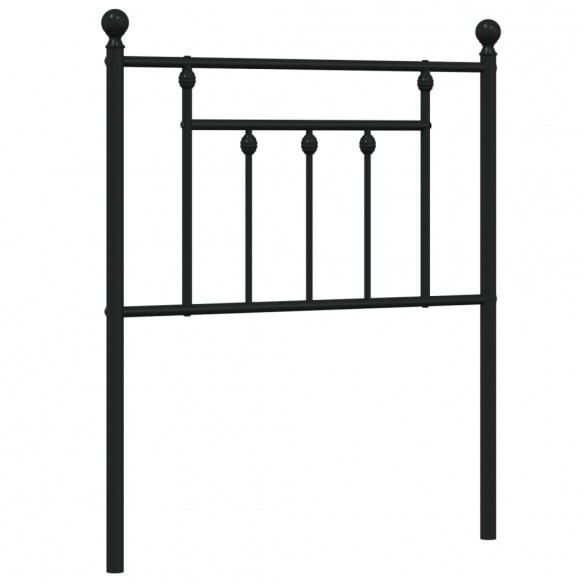 Tête de lit métal noir 75 cm