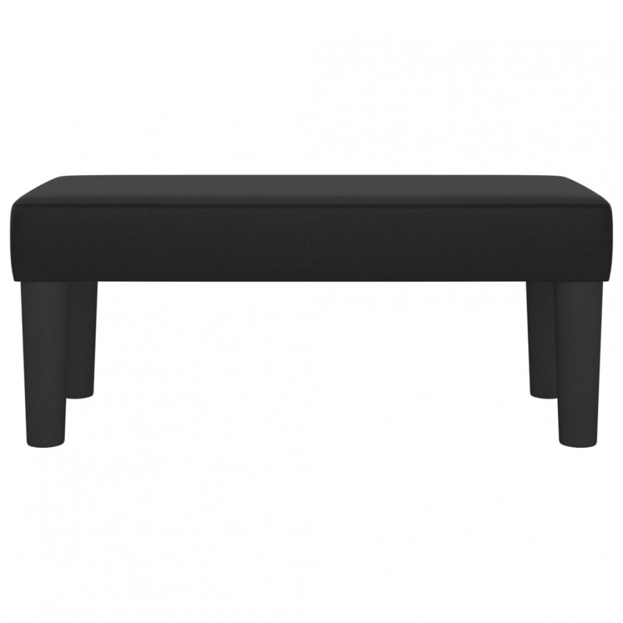 Banc Noir 70x30x30 cm Similicuir