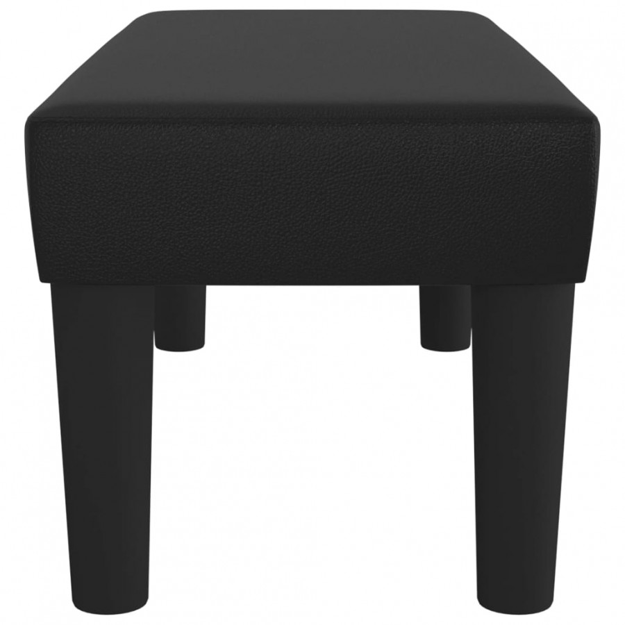 Banc Noir 70x30x30 cm Similicuir