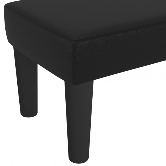 Banc Noir 70x30x30 cm Similicuir