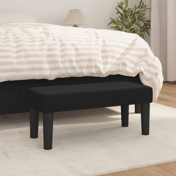 Banc Noir 70x30x30 cm Tissu