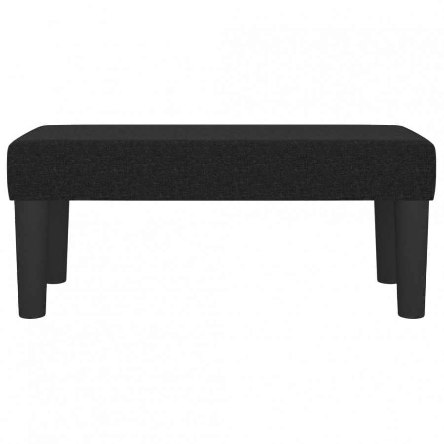 Banc Noir 70x30x30 cm Tissu