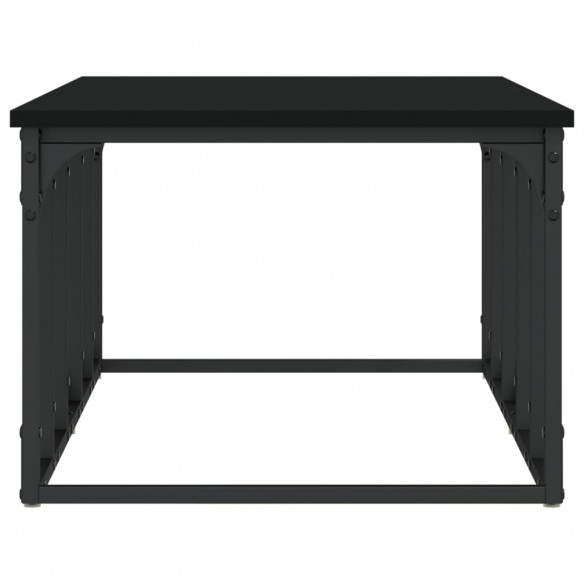 Table basse noir 100x50x35,5 cm bois d'ingénierie