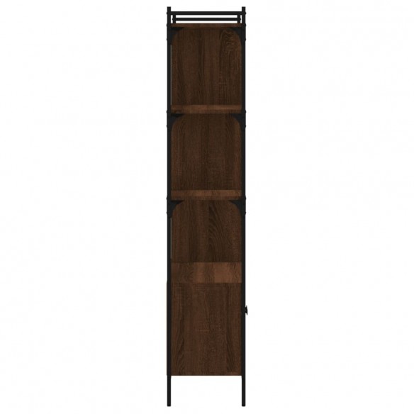 Bibliothèque avec portes chêne marron 76,5x30x154,5 cm