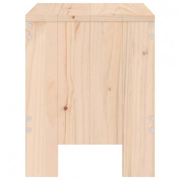 Tabourets de jardin 2 pcs 40x36x45 cm bois massif de pin