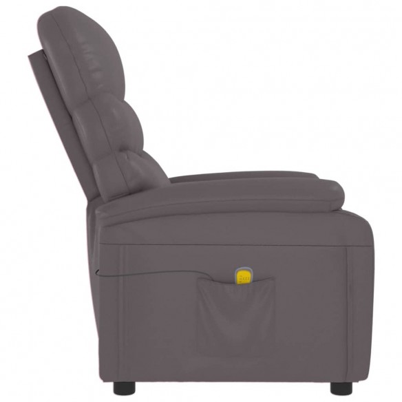 Fauteuil de massage Gris Similicuir