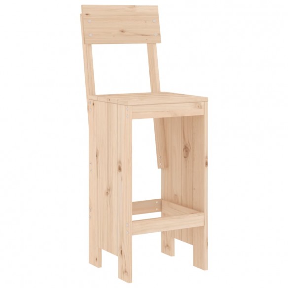 Tabourets de bar 2 pcs 40x48,5x115,5 cm bois massif de pin