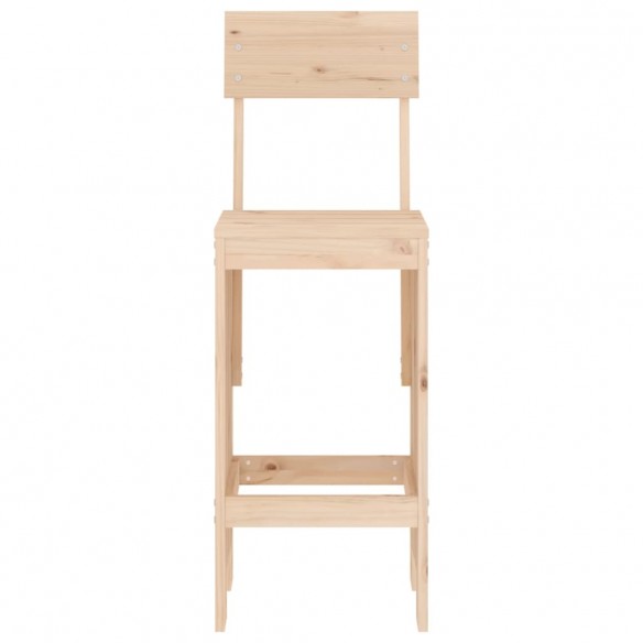 Tabourets de bar 2 pcs 40x48,5x115,5 cm bois massif de pin