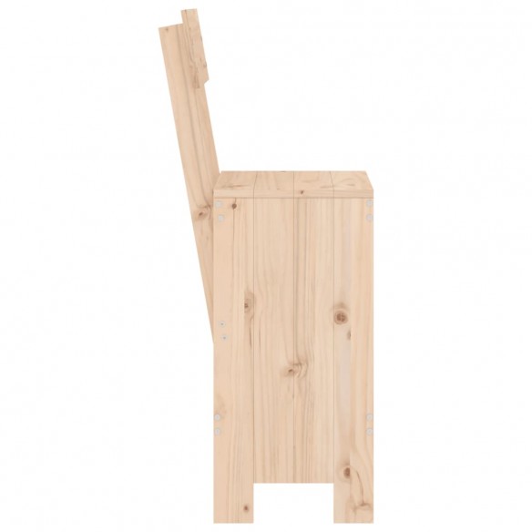 Tabourets de bar 2 pcs 40x48,5x115,5 cm bois massif de pin