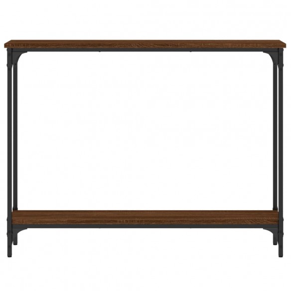 Table console chêne marron 100x22,5x75 cm bois d'ingénierie