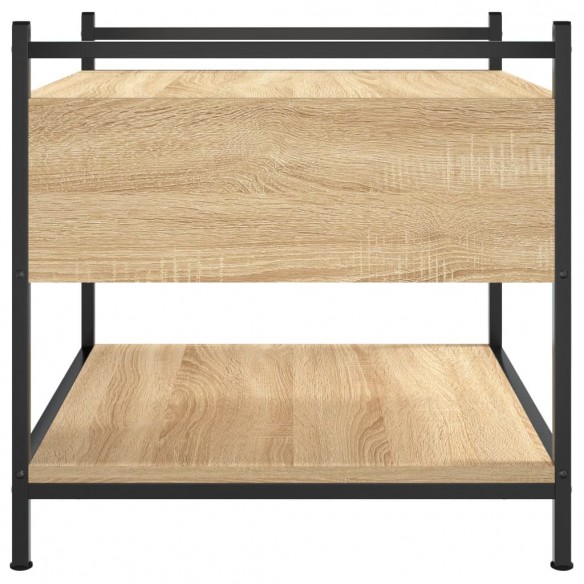 Table basse chêne sonoma 50x50x50 cm bois d'ingénierie