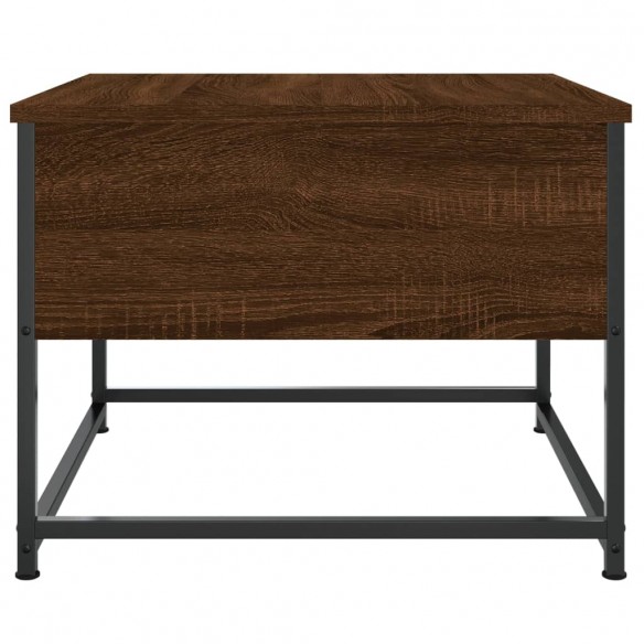 Table basse chêne marron 51x51x40 cm bois d'ingénierie