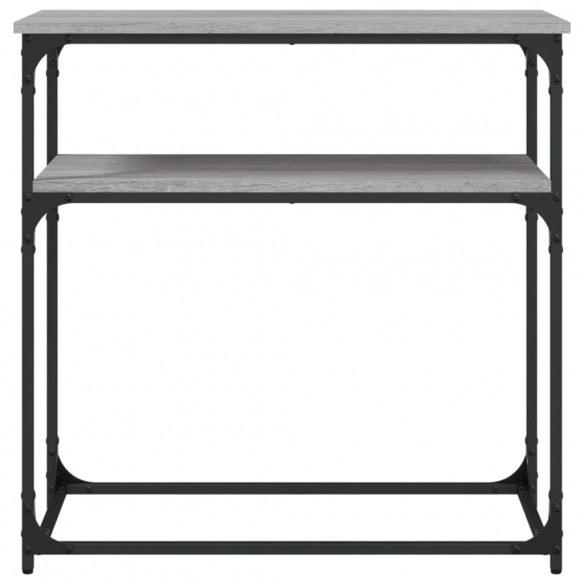 Table console sonoma gris 75x35,5x75 cm bois d'ingénierie