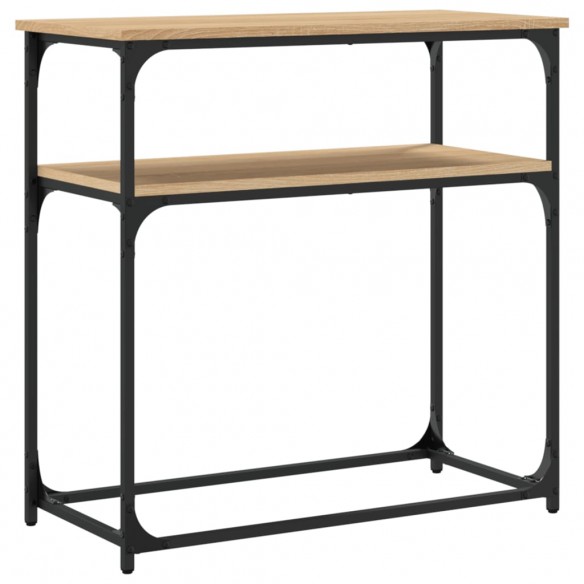 Table console chêne sonoma 75x35,5x75 cm bois d'ingénierie
