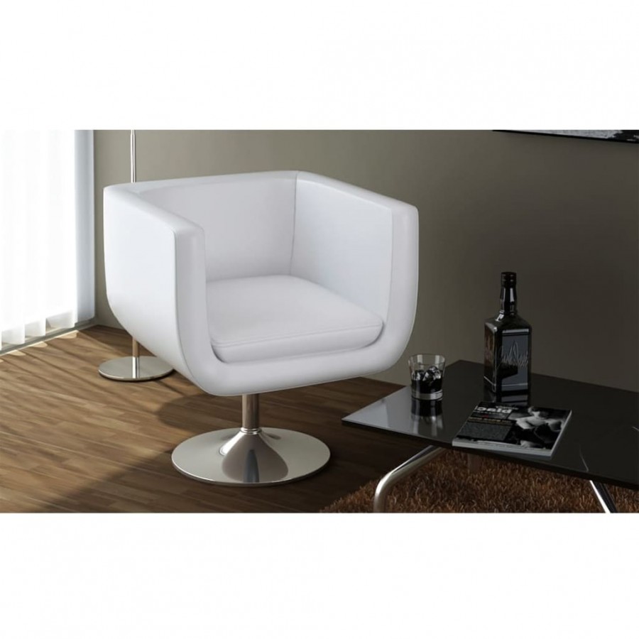 Tabouret de bar Blanc Similicuir