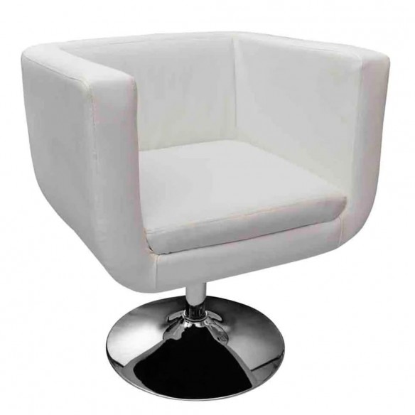 Tabouret de bar Blanc Similicuir