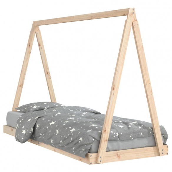 Cadre de lit pour enfants 80x200 cm bois de pin massif