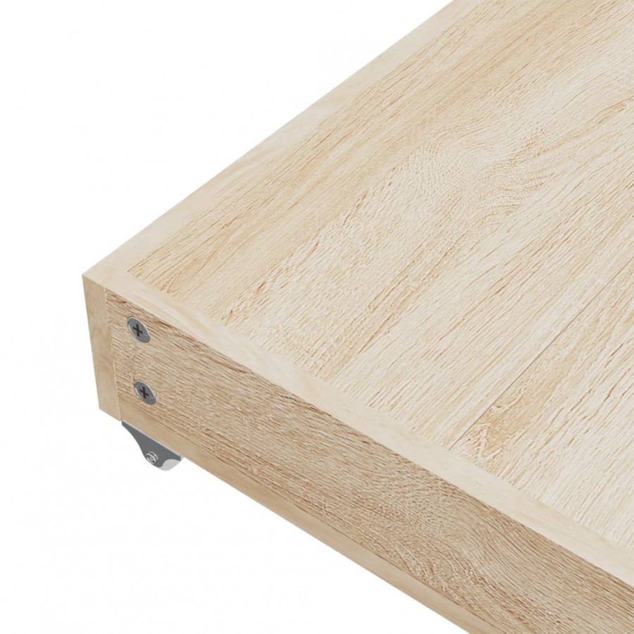 Tiroirs de lit 2 pcs taupe bois d'ingénierie et tissu Tiroirs de lit 2 pcs taupe bois d'ingénierie et tissu