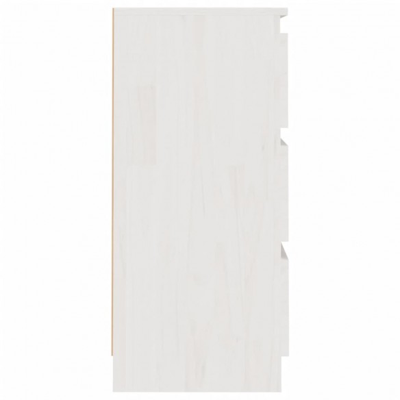 Tables de chevet 2 pcs Blanc 40x29,5x64 cm Bois de pin solide
