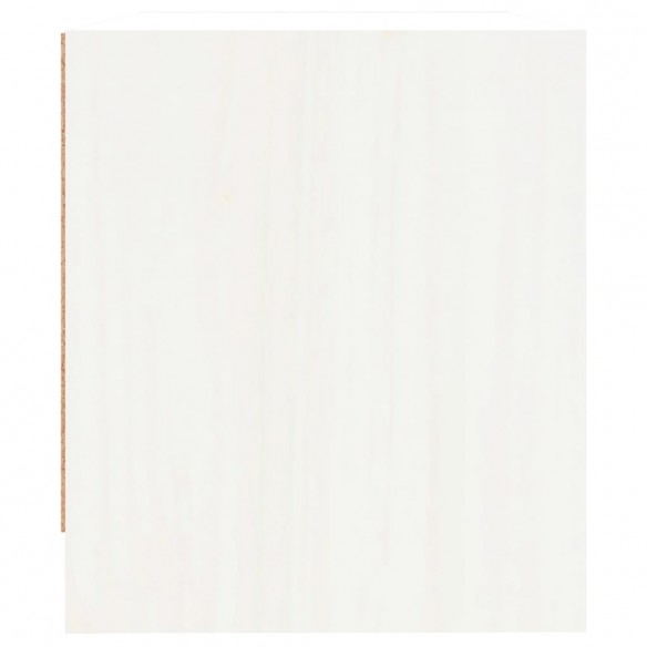 Tables de chevet 2 pcs blanc 40x31x35,5 cm bois de pin massif