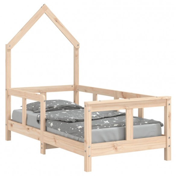 Cadre de lit pour enfant 70x140 cm bois de pin massif