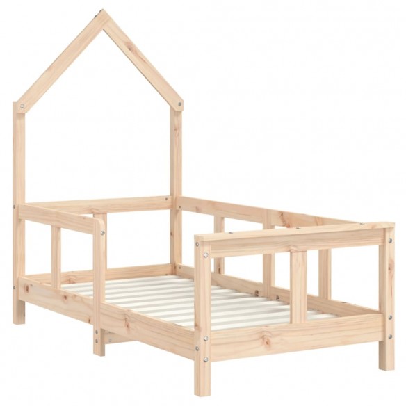 Cadre de lit pour enfant 70x140 cm bois de pin massif