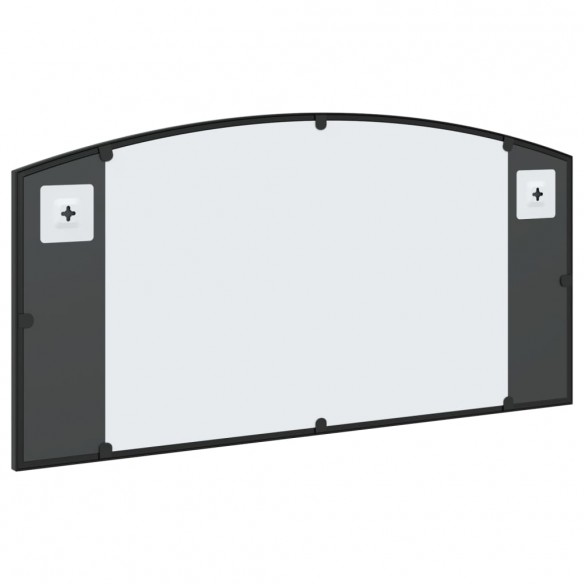 Miroir mural noir 80x40 cm arche fer