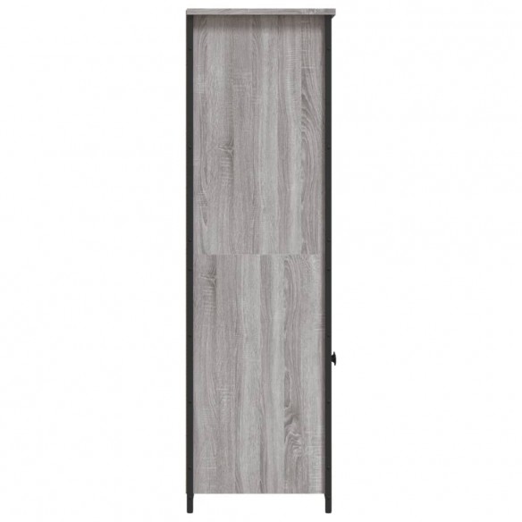 Buffet haut sonoma gris 62x36x121,5 cm bois d'ingénierie